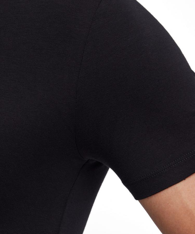 Falke Falke UW Crew Neck T-Shirt CO/EL m Unterhemd Herren - black (3000) - 2 | SportScheck