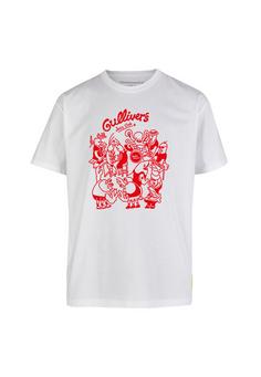 Cleptomanicx Gullivers Printshirt Herren White