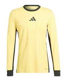 adidas Trikot langarm Fußballtrikot Herren gelbschwarz
