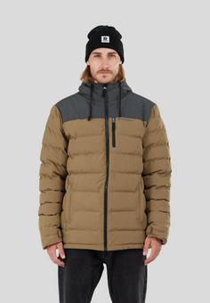 Rückansicht von FUNDANGO Passat Padded Steppjacke Herren Mud