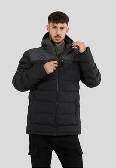 Rückansicht von FUNDANGO Passat Padded Steppjacke Herren black heather