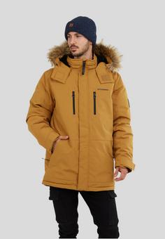 Rückansicht von FUNDANGO Spirit Parka Winterjacke Herren Cashmere