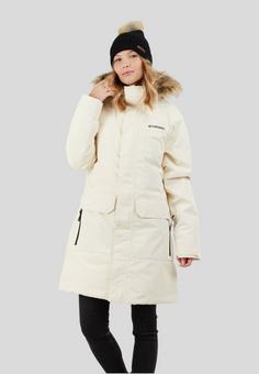 Rückansicht von FUNDANGO Georgina Parka Winterjacke Damen Butter