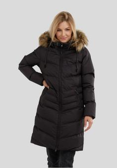 Rückansicht von FUNDANGO Puppis Padded Winterjacke Damen black heather