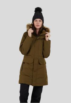 Rückansicht von FUNDANGO Georgina Parka Winterjacke Damen army