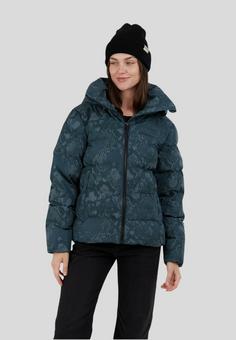 Rückansicht von FUNDANGO Amber Padded Outdoorjacke Damen forest