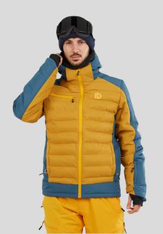 Rückansicht von FUNDANGO Orion Padded Skijacke Herren senf