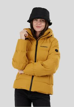 Rückansicht von FUNDANGO Amber Padded Outdoorjacke Damen senf