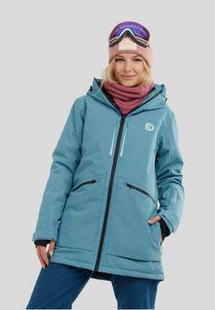 Rückansicht von FUNDANGO Pemberton Allmountain Skijacke Damen soft blue heather