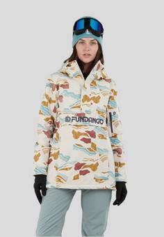 Rückansicht von FUNDANGO Birch ECO Logo Anorak Skijacke Damen map