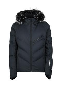 FUNDANGO Elyra Fur Padded Skijacke Damen schwarz