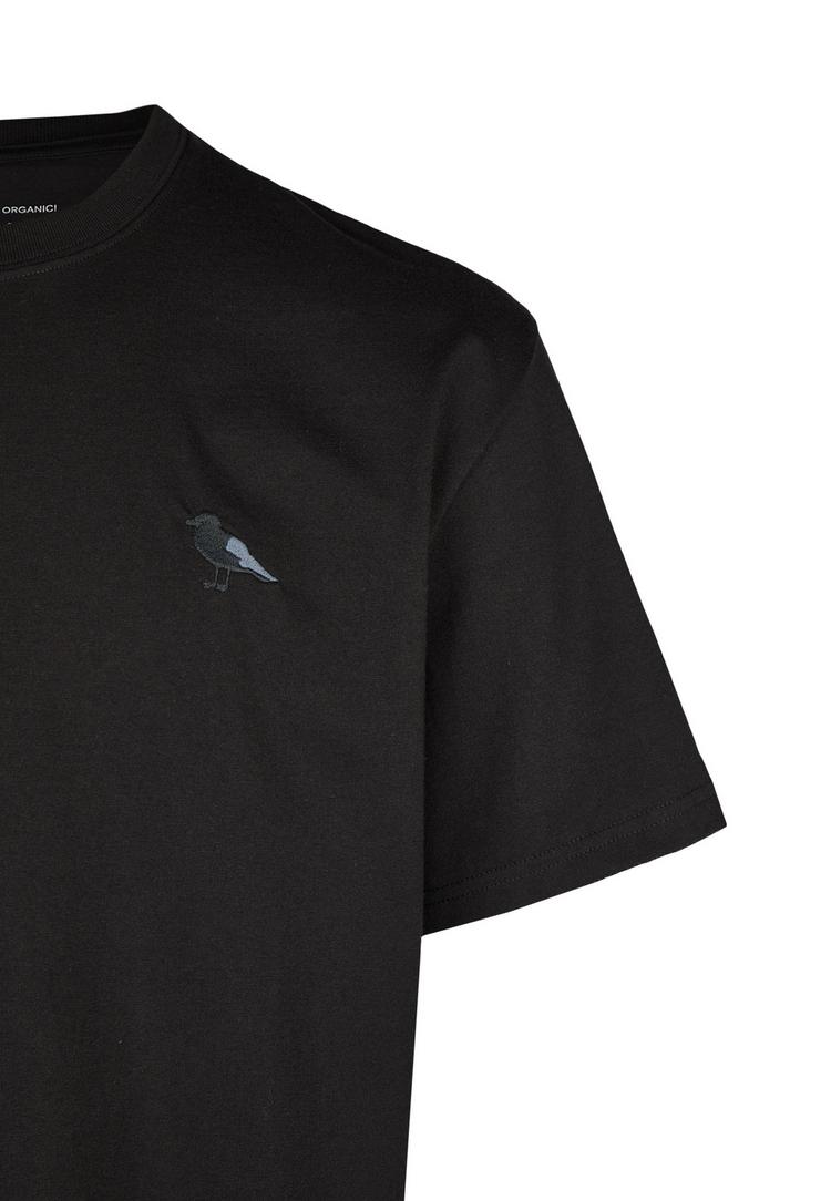 Cleptomanicx Cleptomanicx Embroidery Gull Mono T-Shirt Herren - Black - 2 | SportScheck
