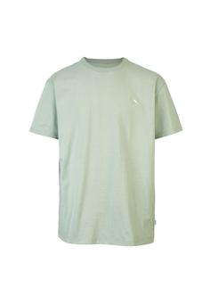 Cleptomanicx Embroidery Gull Mono T-Shirt Herren Ice Green