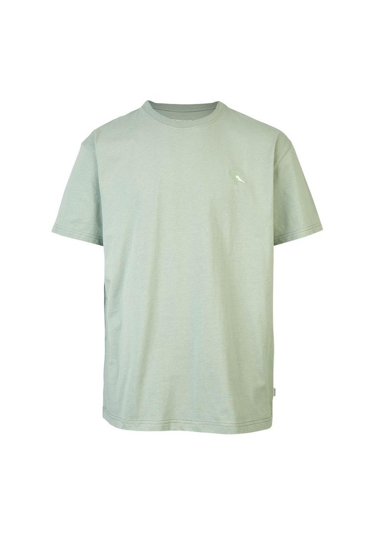 Cleptomanicx Cleptomanicx Embroidery Gull Mono T-Shirt Herren - Ice Green - 0 | SportScheck