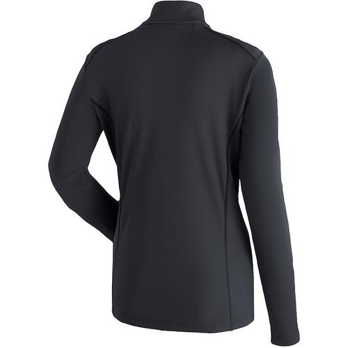 Rückansicht von Maier Sports Jenna Langarmshirt Damen Schwarz01100