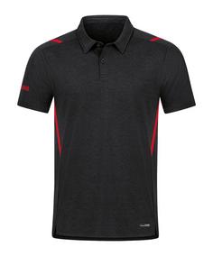 JAKO Challenge Polo Poloshirt Herren schwarzrot