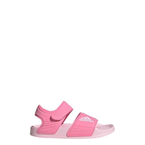 Rückansicht von adidas adilette Sandale Sandalen Kinder Bliss Pink / Cloud White / Clear Pink