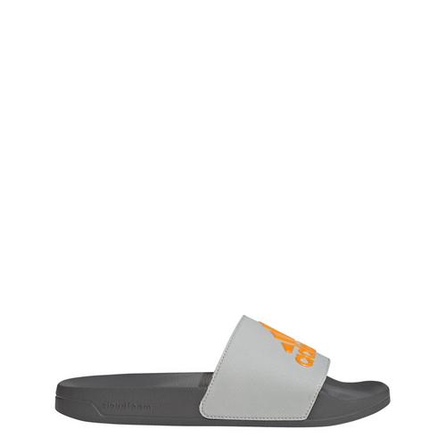 Rückansicht von adidas Shower adilette Badelatschen Damen Grey Two / Crew Orange / Grey Four