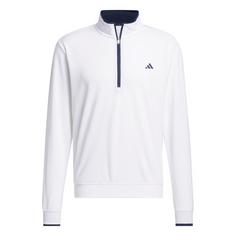 adidas Lightweight Half-Zip Oberteil Sweatshirt Herren White