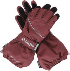 Rückansicht von ZigZag Kempston Outdoorhandschuhe Kinder 4132 Tawny Port