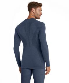 Rückansicht von Falke Wool-Tech Funktionsshirt Herren capitain (6751)