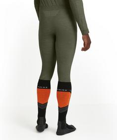 Rückansicht von Falke Wool-Tech Fahrradunterhose Herren olive (7830)