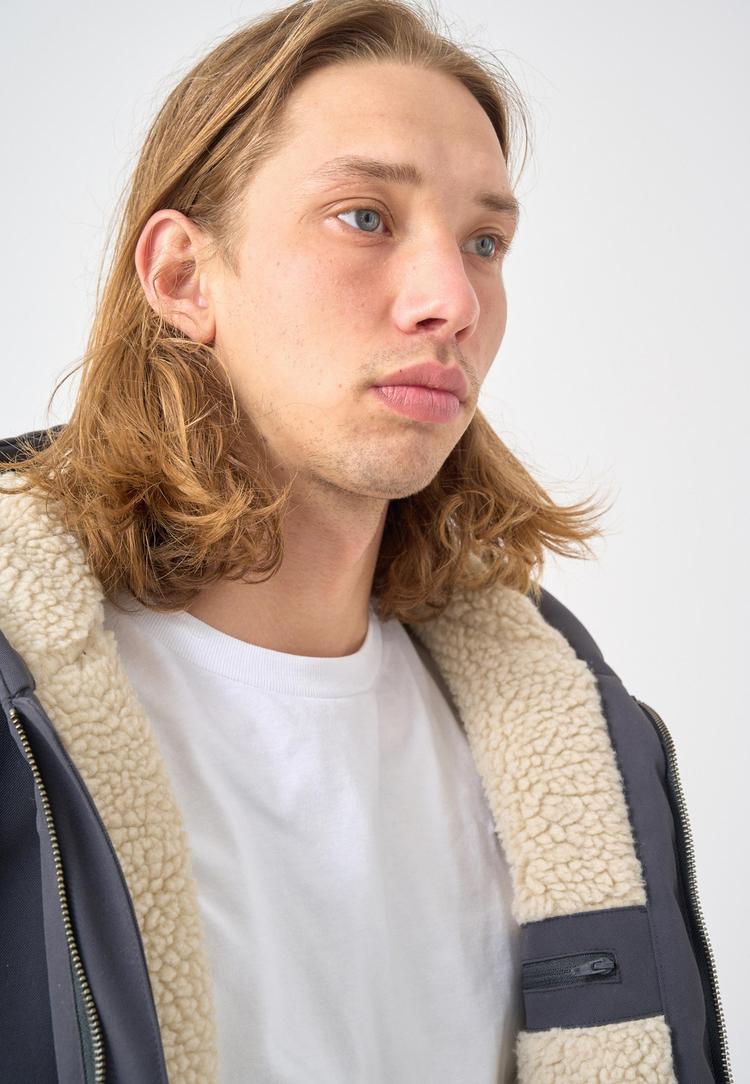 Cleptomanicx Cleptomanicx Workist Bomberjacke Herren - Blue Graphite - 4 | SportScheck