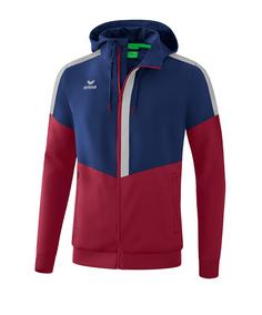 Erima Squad Präsentationsjacke Trainingsjacke blaurotgrau