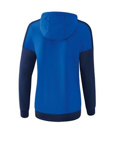 Rückansicht von Erima Squad Präsentationsjacke Damen Trainingsjacke Damen blau