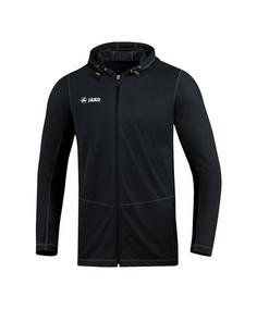 JAKO Run 2.0 Kapuzenjacke Running Laufjacke Herren Schwarz