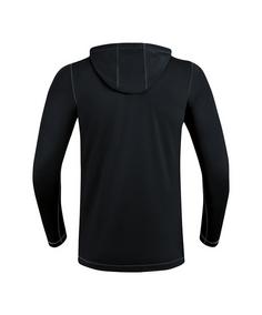 Rückansicht von JAKO Run 2.0 Kapuzenjacke Running Laufjacke Herren Schwarz