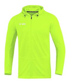 JAKO Run 2.0 Kapuzenjacke Running Laufjacke Herren Gruen