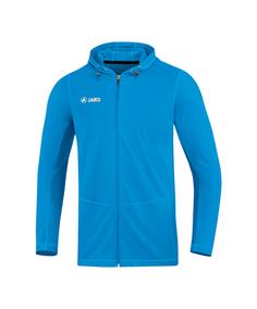 JAKO Run 2.0 Kapuzenjacke Running Laufjacke Herren BlauGrau