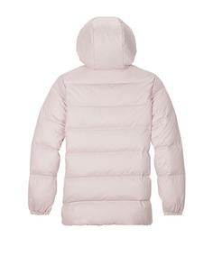 Rückansicht von CONVERSE Down Mid Hooded Kapuzenjacke Damen Sweatjacke Damen rosa