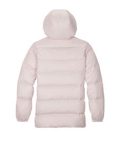 Rückansicht von CONVERSE Down Mid Kapuzenjacke Damen Sweatjacke Damen rosa