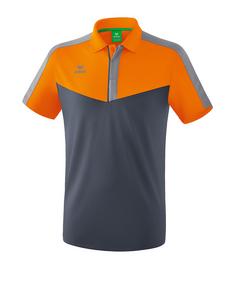 Erima Squad Poloshirt Poloshirt orangegrau