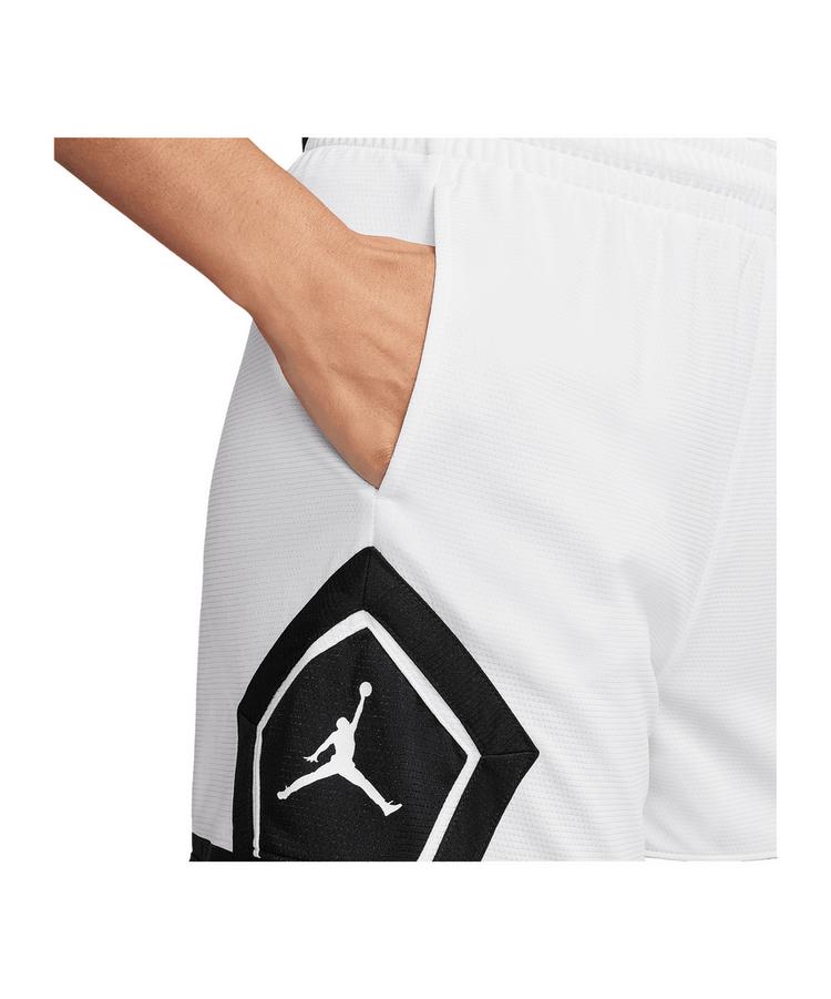 Nike Nike Sport 4In Diamond Short Damen Wei&szlig; Shorts Damen - weissschwarz - 1 | SportScheck