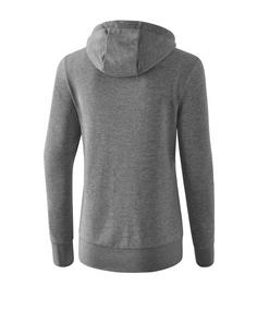 Rückansicht von Erima Basic Hoody Damen Funktionssweatshirt Damen grau