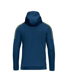 Rückansicht von JAKO Classico Kapuzenjacke Damen Trainingsjacke Damen BlauGelb