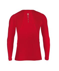 Rückansicht von JAKO Compression 2.0 Longsleeve Funktionsshirt Herren rot