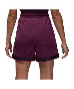 Rückansicht von Nike Diamond 4in Short Damen Shorts Damen rotschwarz