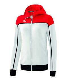 Erima Change by Kapuzenjacke Damen Trainingsjacke Damen weissrot