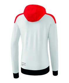 Rückansicht von Erima Change by Kapuzenjacke Damen Trainingsjacke Damen weissrot
