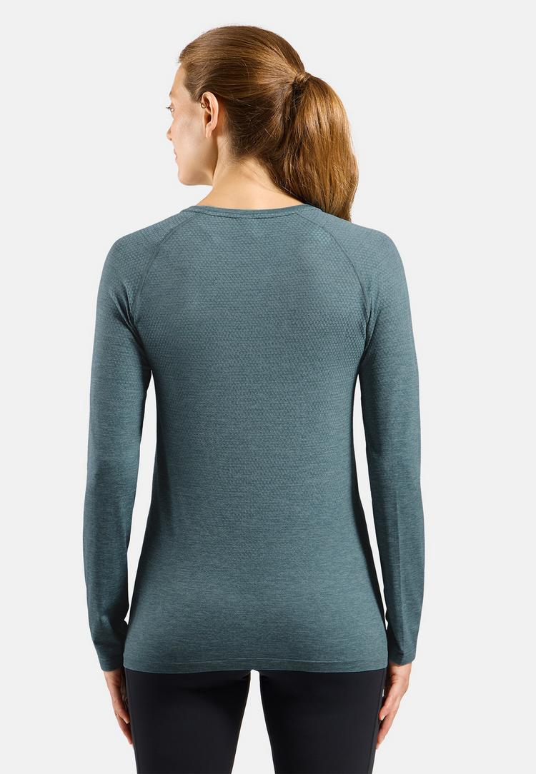Odlo Odlo ESSENTIAL SEAMLESS Laufshirt Damen - provincial blue melange(21096) - 1 | SportScheck
