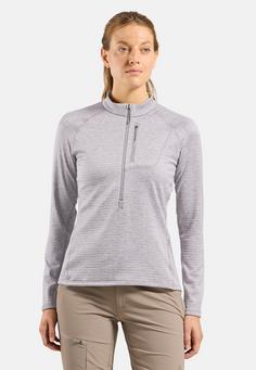 Rückansicht von Odlo Fleecepullover Damen misty lilac melange(21095)