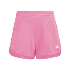 adidas Pacer Essentials Knit High-Rise Shorts Funktionsshorts Damen Pink Fusion / White