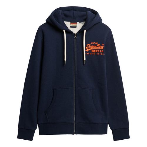 Rückansicht von Superdry Sweatjacke Sweatjacke Herren Blau