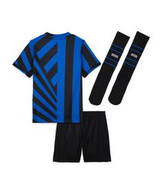 Rückansicht von Nike Inter Mailand Minikit Home 2024/2025 Fußballtrikot Kinder blauschwarz