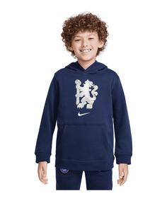 Nike FC Chelsea Club Hoody Kids Funktionssweatshirt Kinder blauweiss