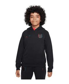 Nike FC Barcelona Air Hoody Kids Funktionssweatshirt Kinder schwarz